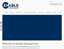 Tablet Screenshot of enabledevelopment.com